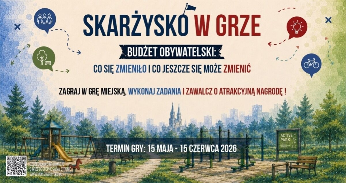Skarżysko w grze. Miejska gra o Budżecie Obywatelskim zachęca mieszkańców do odkrywania miasta